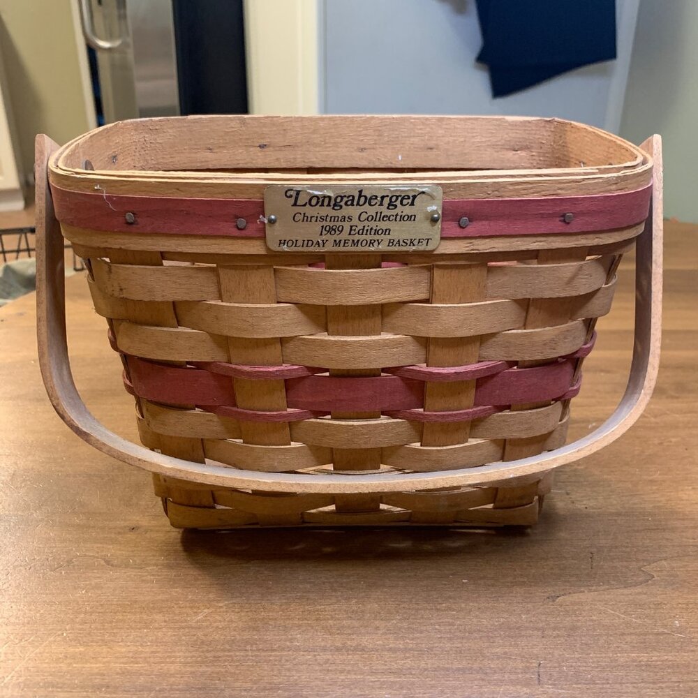 1989 EDITION - Longaberger Christmas Holiday Memory Basket - Picture 4 of 11